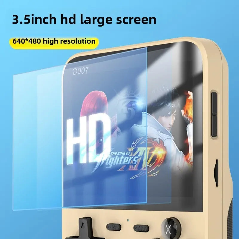 D007 Portable Video Game Consoles 3.5 Inch IPS Screen Handheld Game Players Open Source System 10000+ Gaming Retro Devices