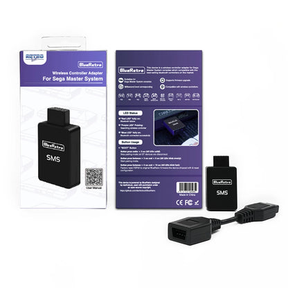 RetroScaler BlueRetro Wireless Game Controller Adapter for SMS Sega Mater System Console