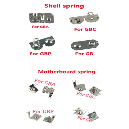 For GB GBC GBA GBP Motherboard Battery Terminals Spring Contacts Housing Battery spring Holder For GameBoy Advance Color Console