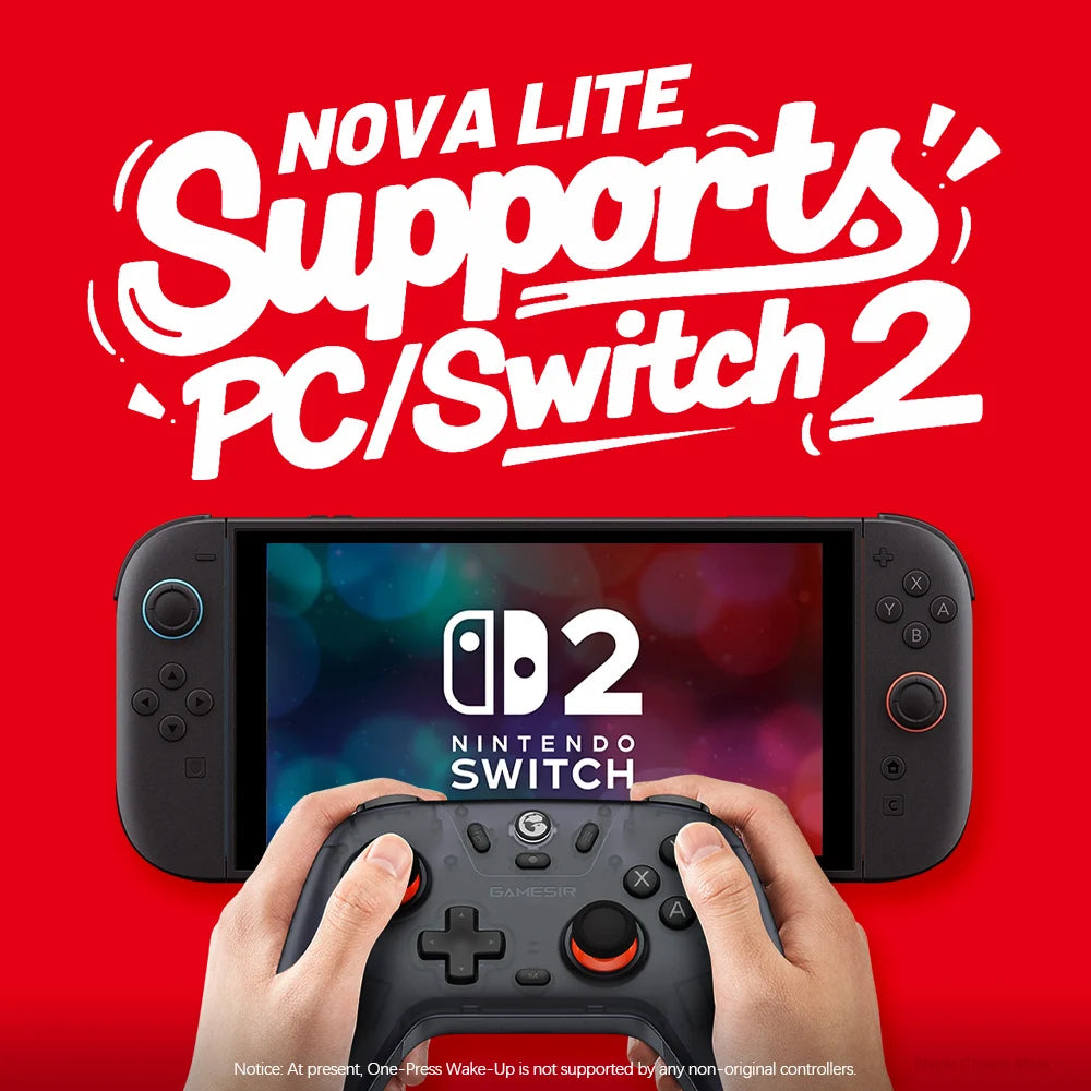 Gamesir Nova Lite Gamepads PC for Nintendo Switch 2 Controller Switch Steam Android iOS iPhone Controle Hall Effect Joystick