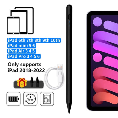 For Apple Pencil Palm Rejection Power Display iPad Pencil Pen For iPad 2022 2021 2020 2019 2018 Pro Air Mini Specific Stylus