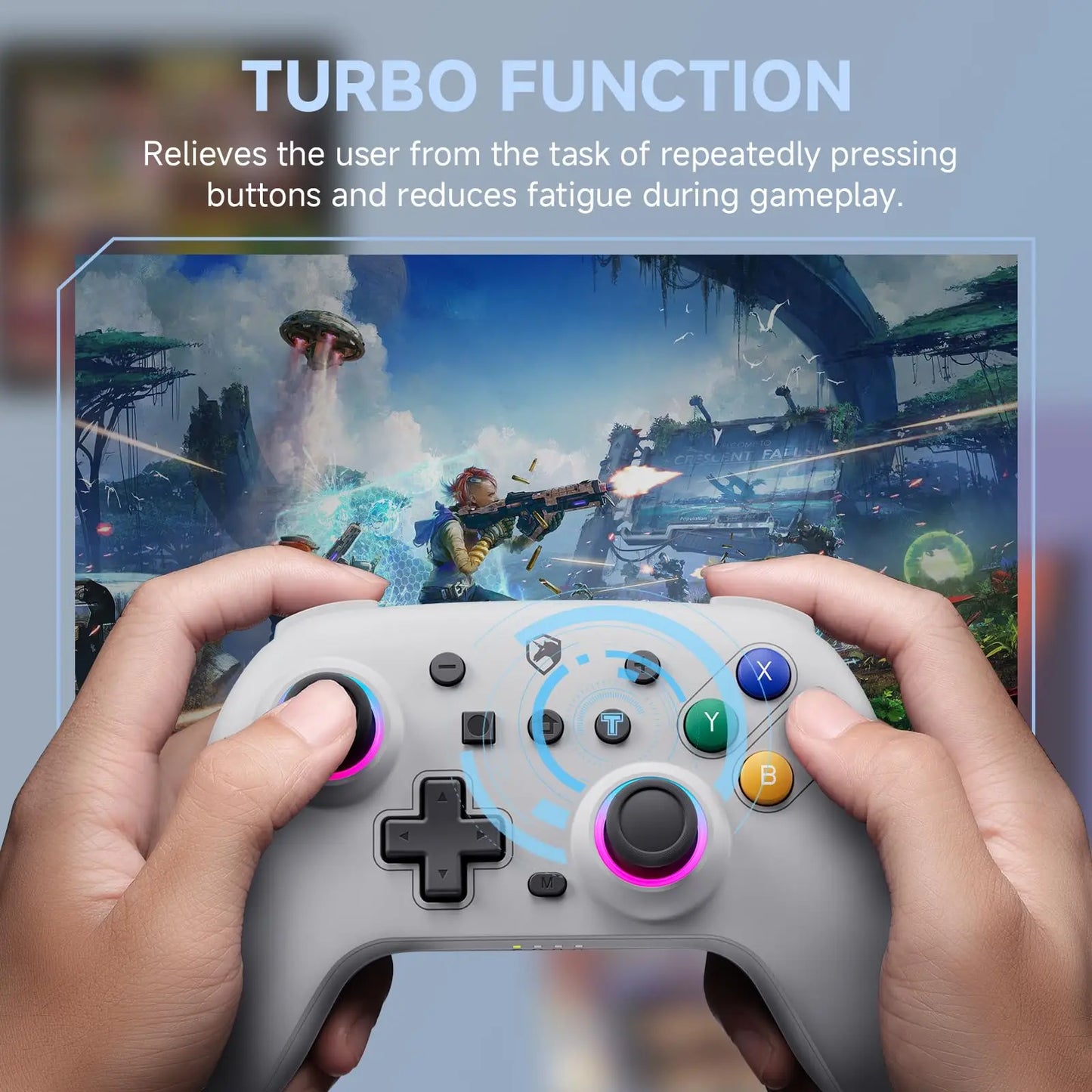 ECHTPower Switch Controllers for Nintendo Switch2/Switch Lite/Switch OLED Wireless Game Controllers with Hall Effect Strings