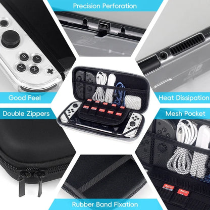 Carrying Case Storage Bag for Nintendo Switch OLED Travel Protective Case Hard Shell Cover Portable Pouch Switch Accessories