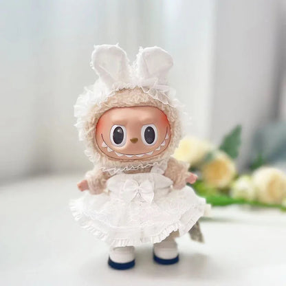 17cm Cute Mini Plush Doll'S Clothes Outfit Accessories For Korea Kpop Exo Labubu Idol Dolls Tops And Pants Clothing Diy Kid Gift