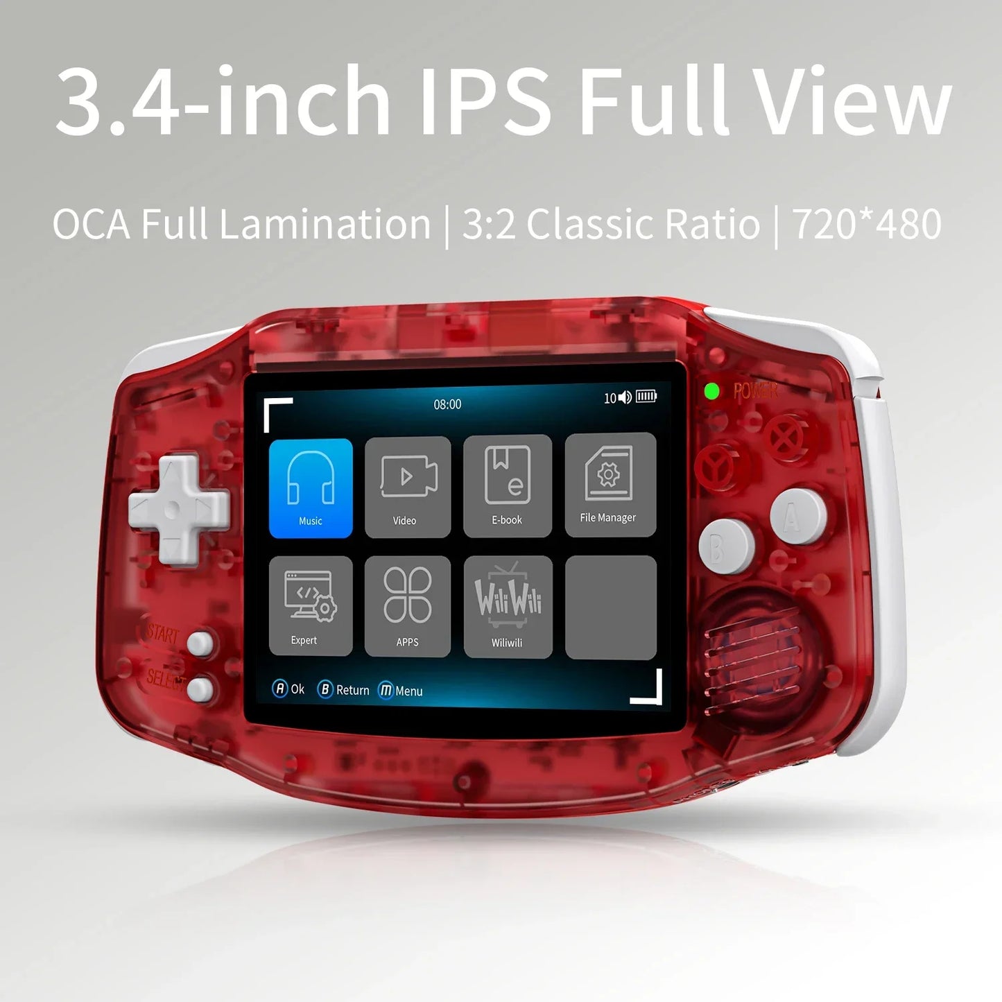 ANBERNIC RG34XX Retro Handheld Game Console 3.4''IPS Screen Linux System HDMI Output Classic Remake Game Player Sentimental Gift
