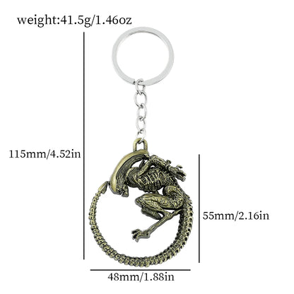 Alien vs Predator Metal Keychain