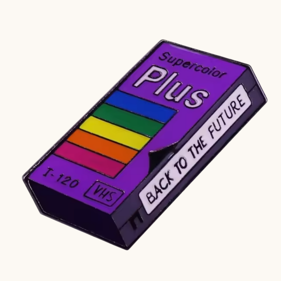 Back to the Future Video Tape Enamel Pin