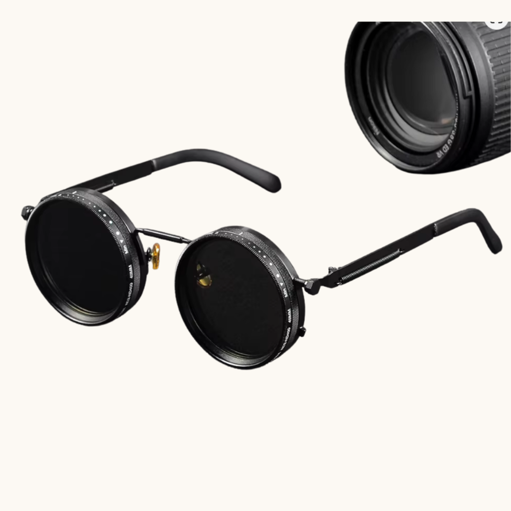 CRIXALIS Polarized Round ND9 Adjustable Dimming Sunglasses