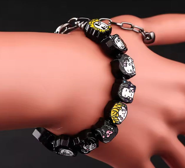 Demon Slayer Bracelet with Face Charms