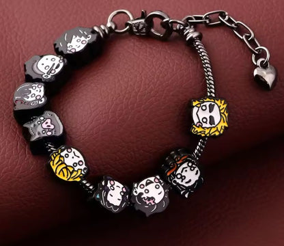 Demon Slayer Bracelet with Face Charms