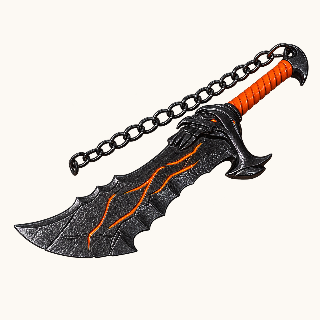 God of War Ragnarok Blade of Chaos 15cm Metal Replica