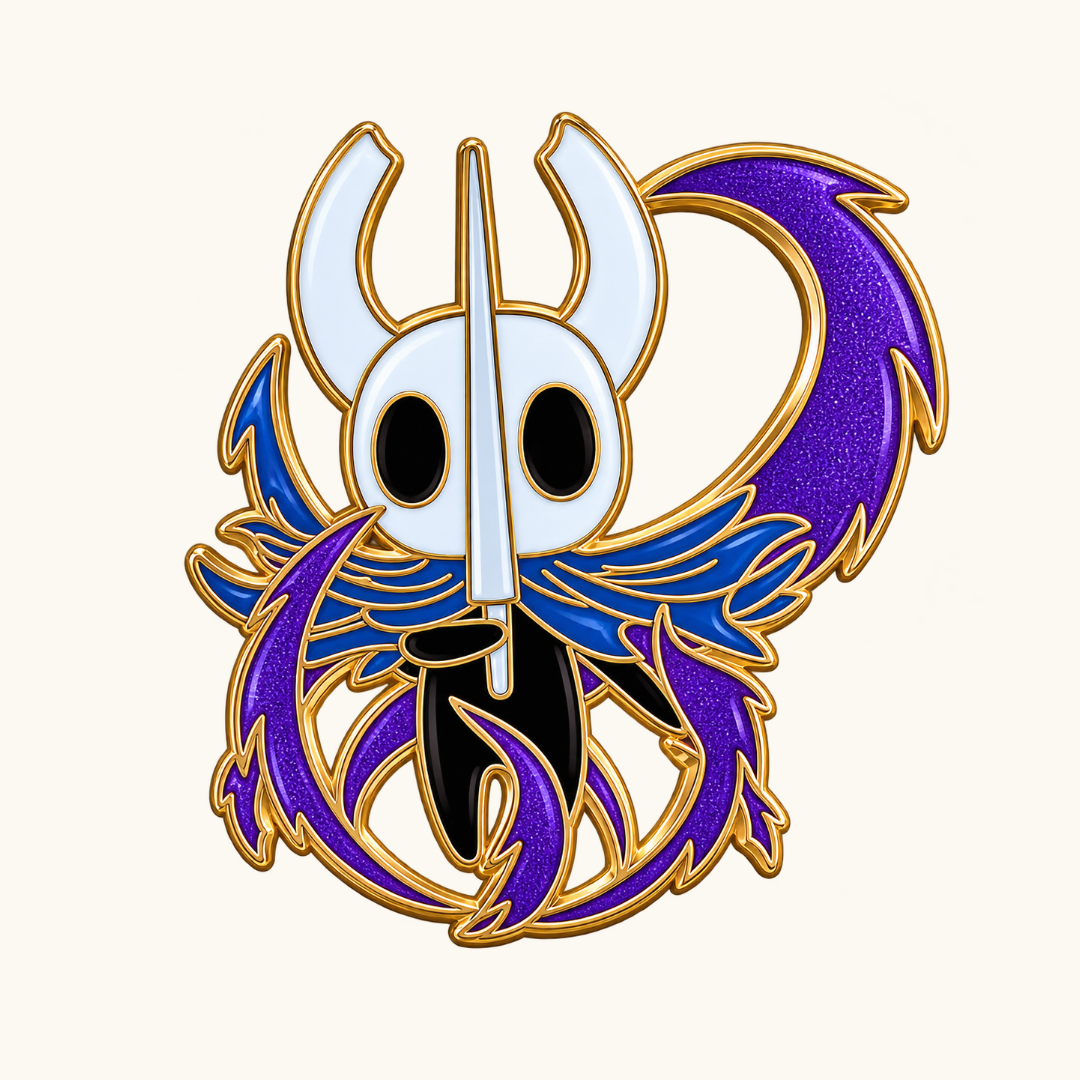 Hollow Knight Pure Vessel Purple Enamel Pin