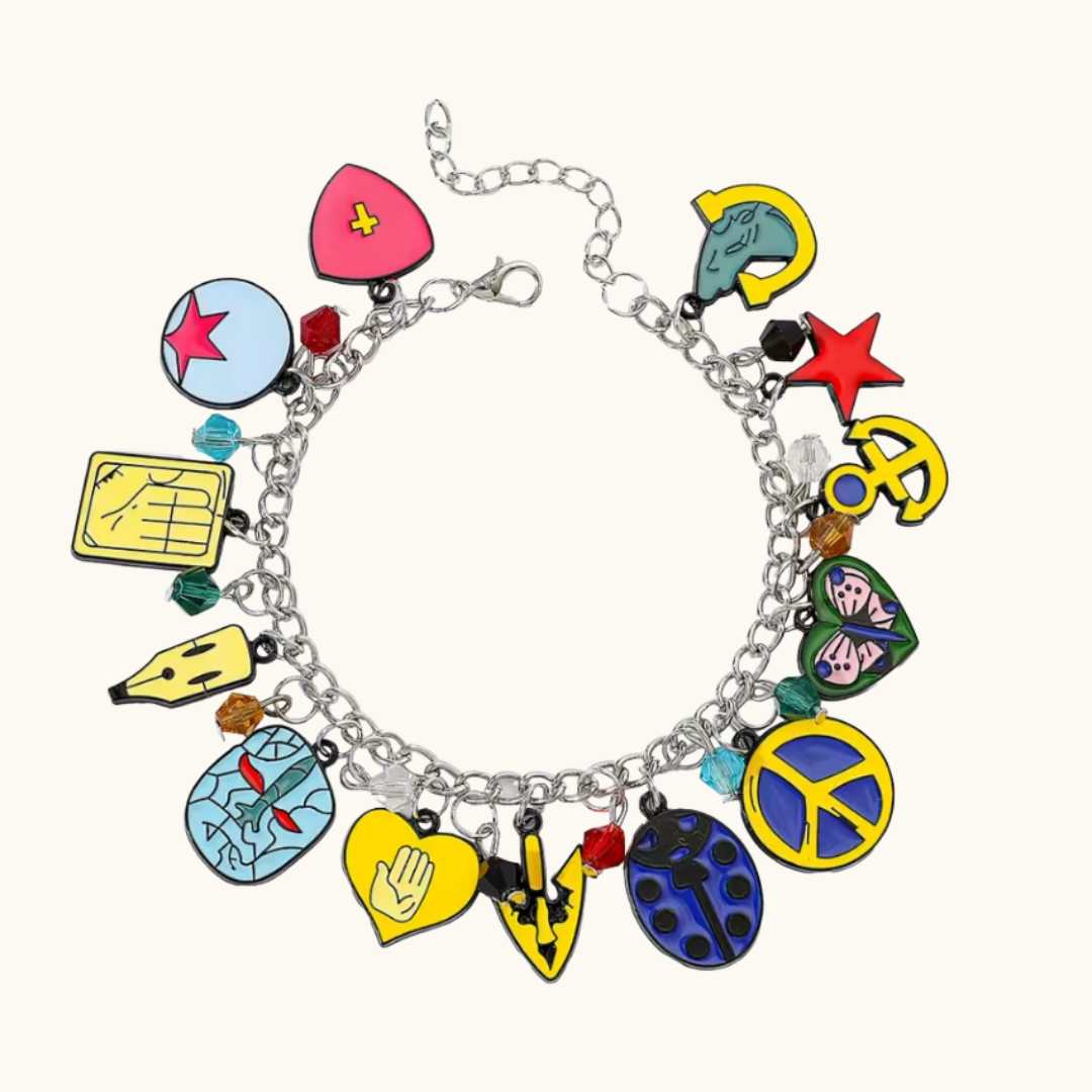 JoJo's Bizarre Adventure Metal Pendants Bracelet