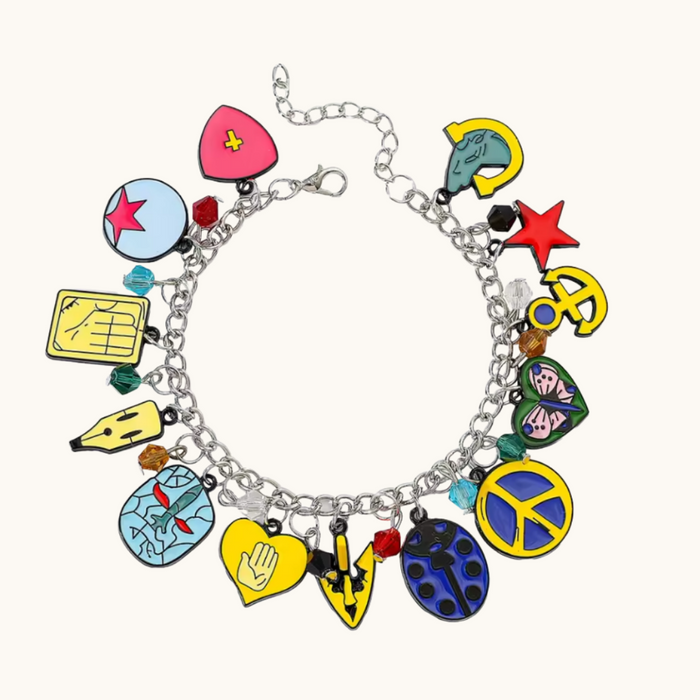 JoJo's Bizarre Adventure Metal Pendants Bracelet