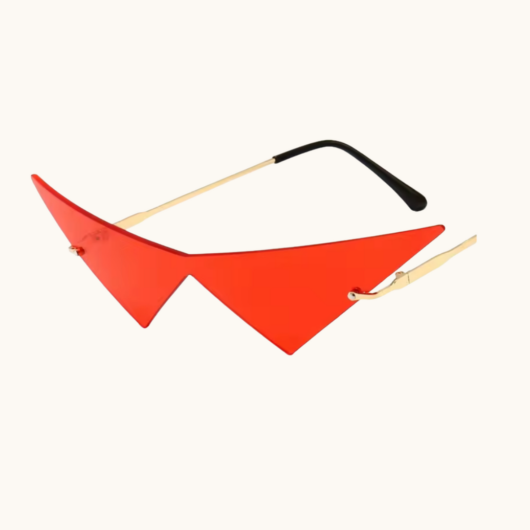 Pixel Bit Kamina sunglasses with clear lenses and stylish frame, perfect for trendy outdoor wear.