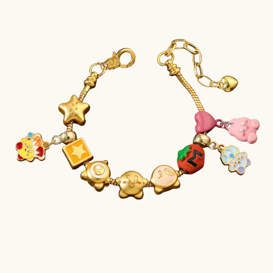 Kirby Gold Charm Bracelet