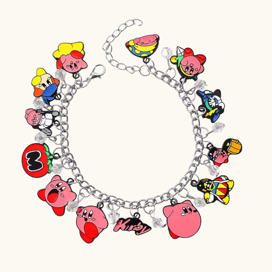 Kirby Silver Charm Bracelet
