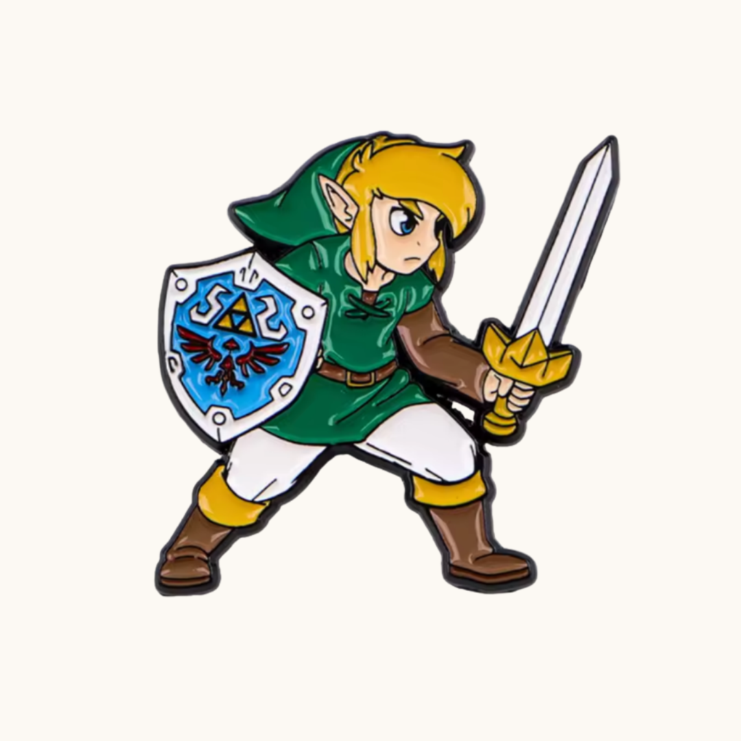 Legend of Zelda Link Cartoon Enamel Pin Brooch