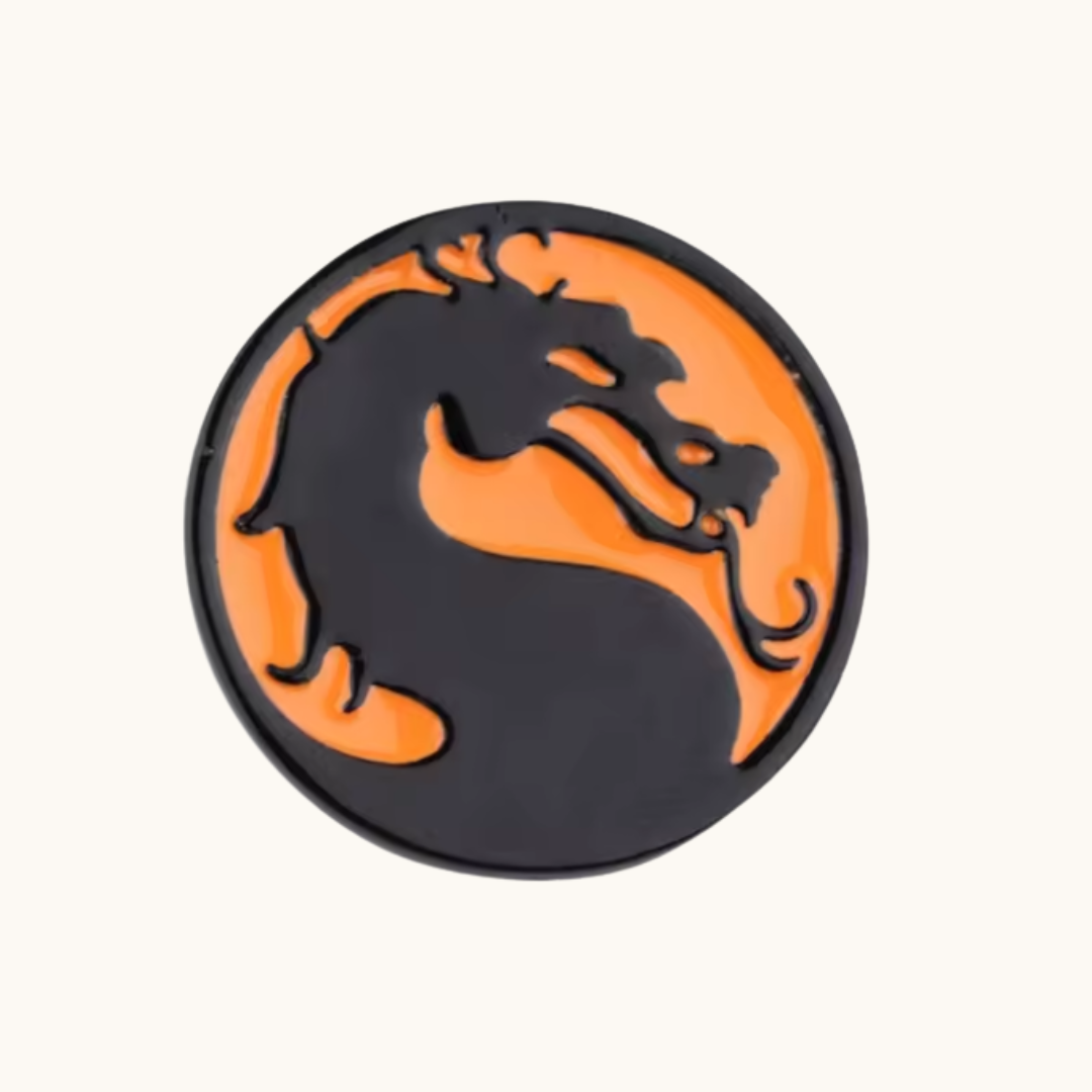 Mortal Kombat Logo Pin