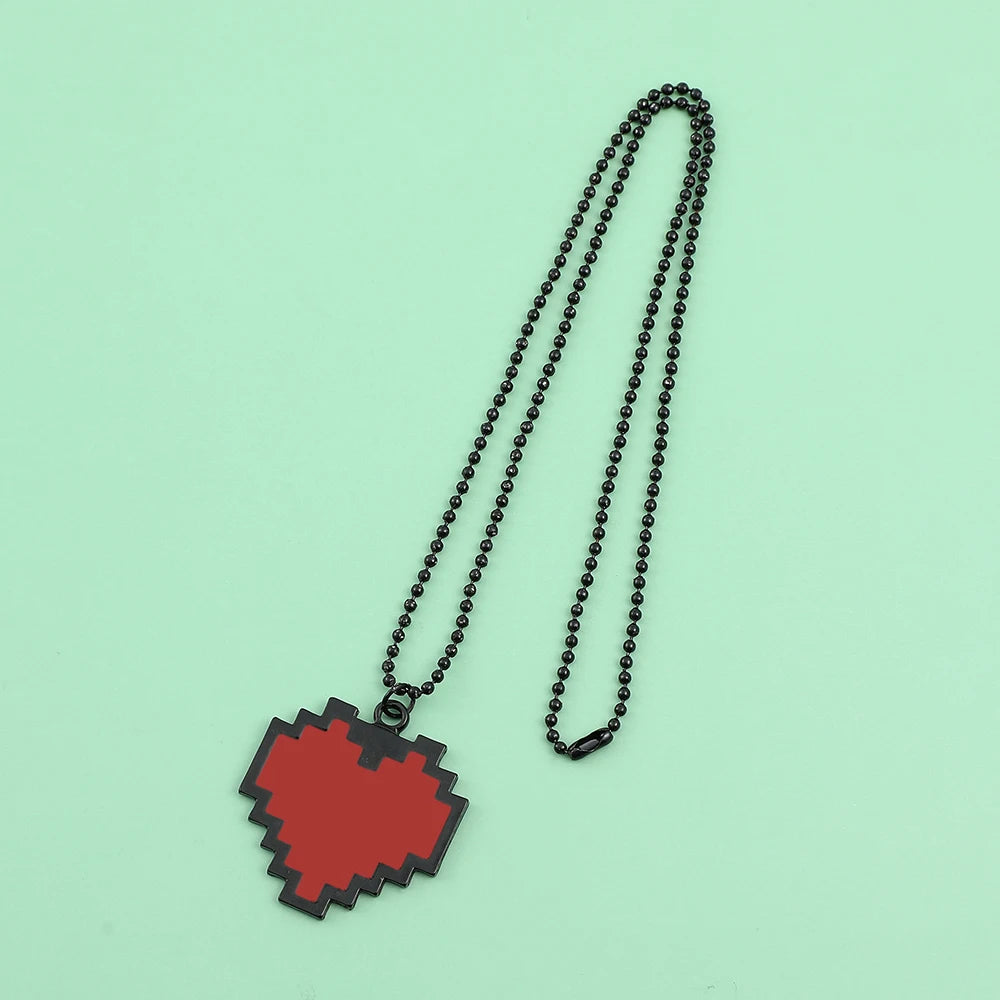 Pixel Heart Necklace
