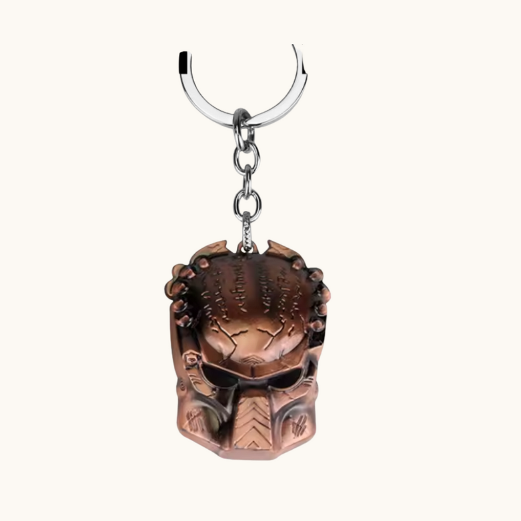 Predator Bronze Metal Keychain