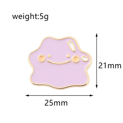 Purple Smiling Cloud Brooch
