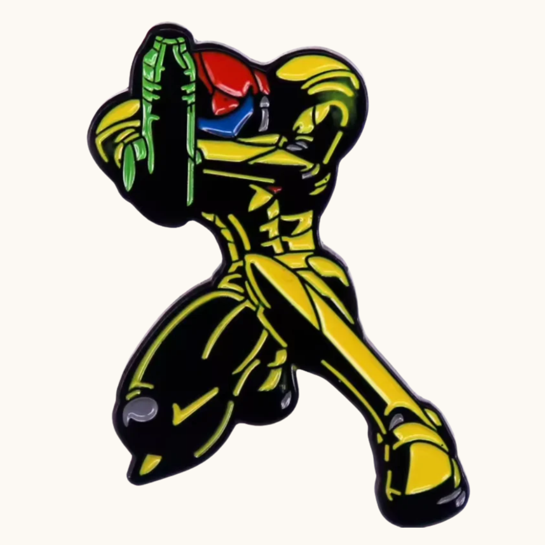 Samus Enamel Pin Brooch