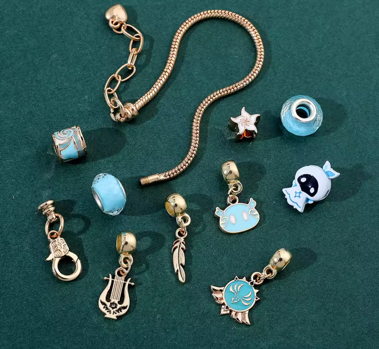Genshin Impact Bracelet with Charms
