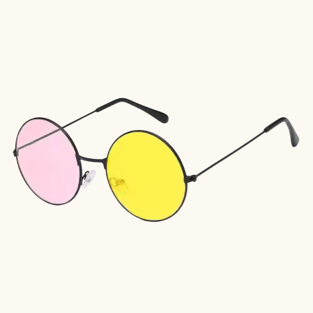 Pixel Bit Spamton cosplay sunglasses with bold rectangular frames and distinctive design inspired by the character.