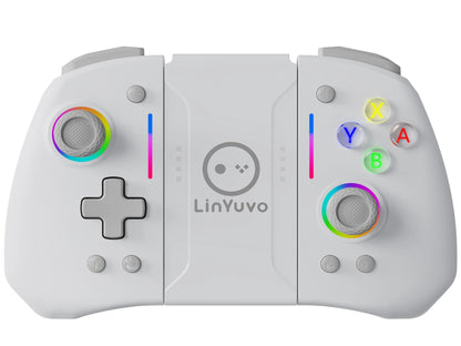 LinYuvo Wireless Joystic for Switch/OLED Support Wake up, Gyro Axis, Turbo, Dual Vibration with dazzling Lights KS42