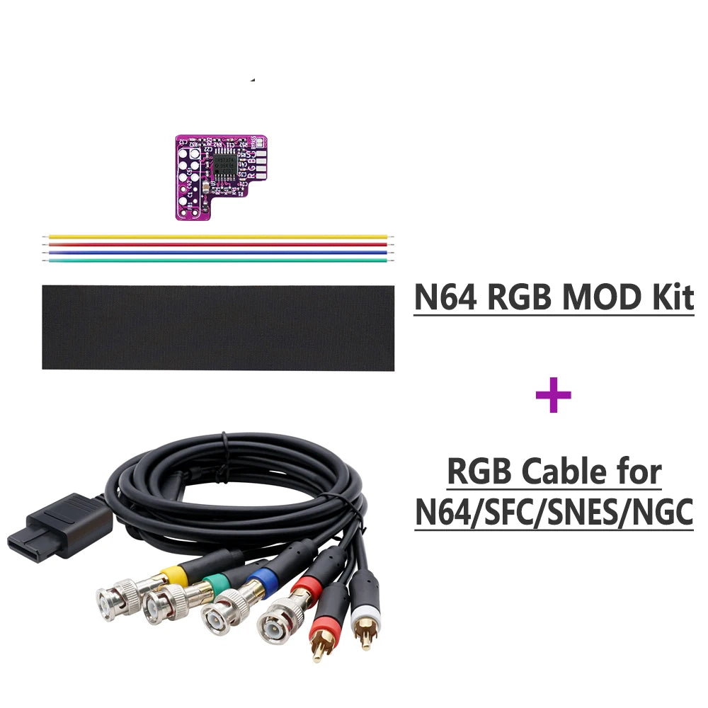 RGB Mod Chip For N64 NTSC Game Console RGB Mod Kit For Nintendo 64 Accessory