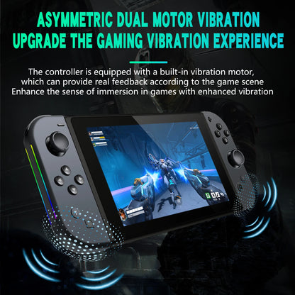 FORswitch Wireless for Joy-Con Controller RGB Small Handle with Colored Lights Left And Right for NS Host