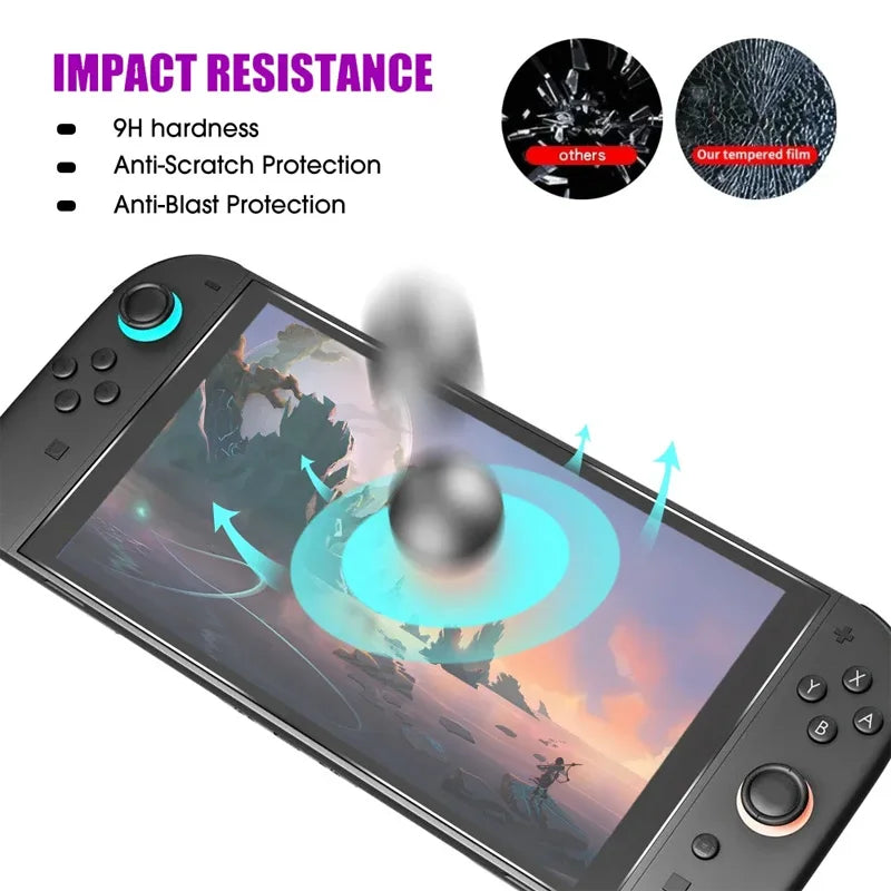 2/3PCS Protective Glass For Nintendo Switch Tempered Glass Screen Protector for Nintendos Switch 2 Oled Accessories Film