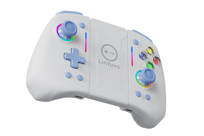 LinYuvo Wireless Joystic for Switch/OLED Support Wake up, Gyro Axis, Turbo, Dual Vibration with dazzling Lights KS42