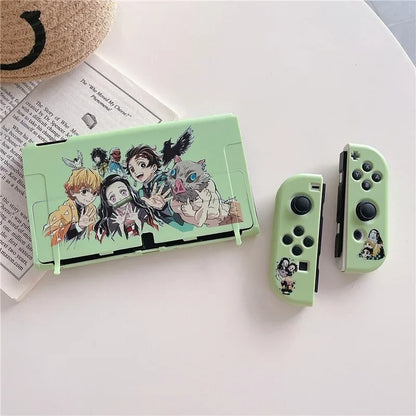 Demon Slayer for Nintendo Switch OLED Accessories Protective Shell NS Game Host Console TPU All-inclusive Cover Protection Case