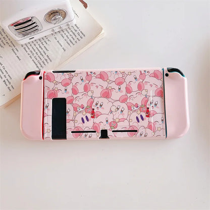 Kirby Cartoon Switch Case for Nintendo Switch Ns Oled Protective Case Anime Joy Con Silicone Soft Cover Game Console Accessories