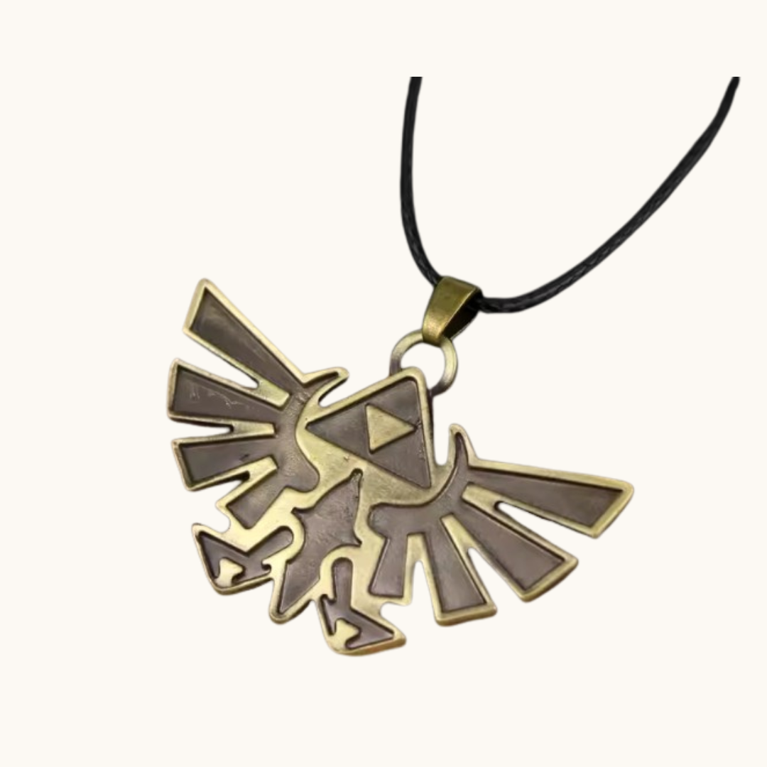 Ancient Kingdom Relic Bronze Necklace - Necklace antique bronze-colored metal pendant iconic