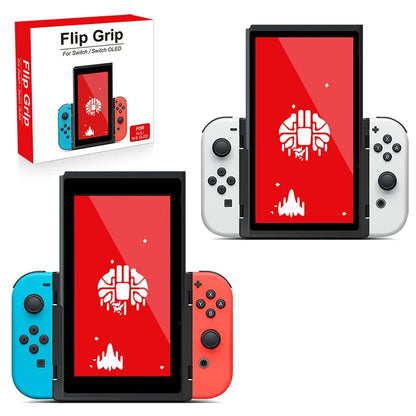 Grip Flip Switch Bracket Holder Vertical Screen - Adaptive Vertical Gaming Bracket for Nintendo Switch OLED/Game Console