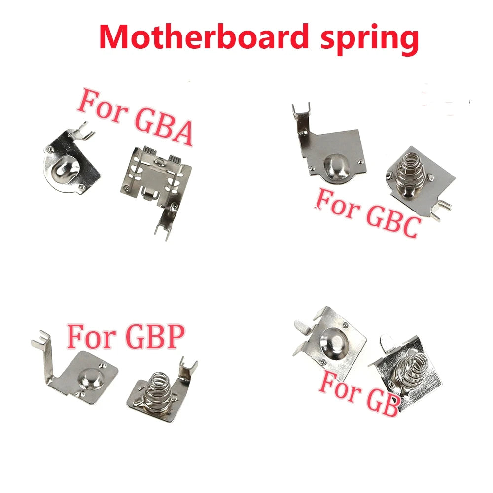 For GB GBC GBA GBP Motherboard Battery Terminals Spring Contacts Housing Battery spring Holder For GameBoy Advance Color Console