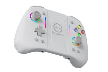 LinYuvo Wireless Joystic for Switch/OLED Support Wake up, Gyro Axis, Turbo, Dual Vibration with dazzling Lights KS42