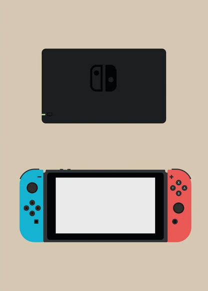 Retro Video Game Controllers Poster Handheld Game Console Gamepad Canvas Painting Wall Print Picture for Living Room Home Decor