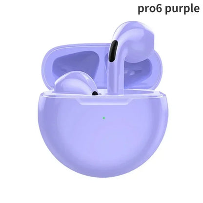 Pro 6 TWS Wireless Headphones with Mic Fone Bluetooth Earphones Sport Earbuds Running Pro6 Headset for Apple IPhone Xiaomi