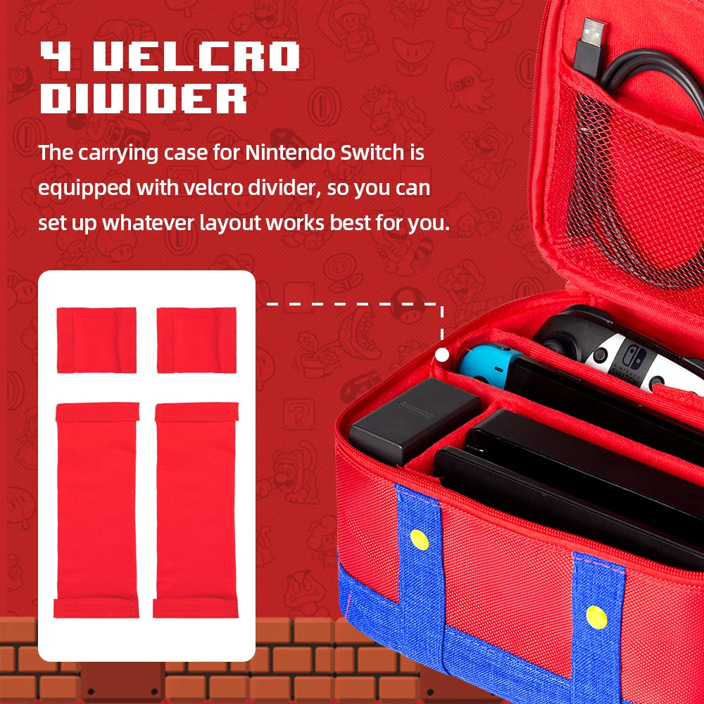 Large Carrying Protective Case for Nintendo Switch OLED Console Pro Controller Travel Storage Bag Case For Switch Accessories