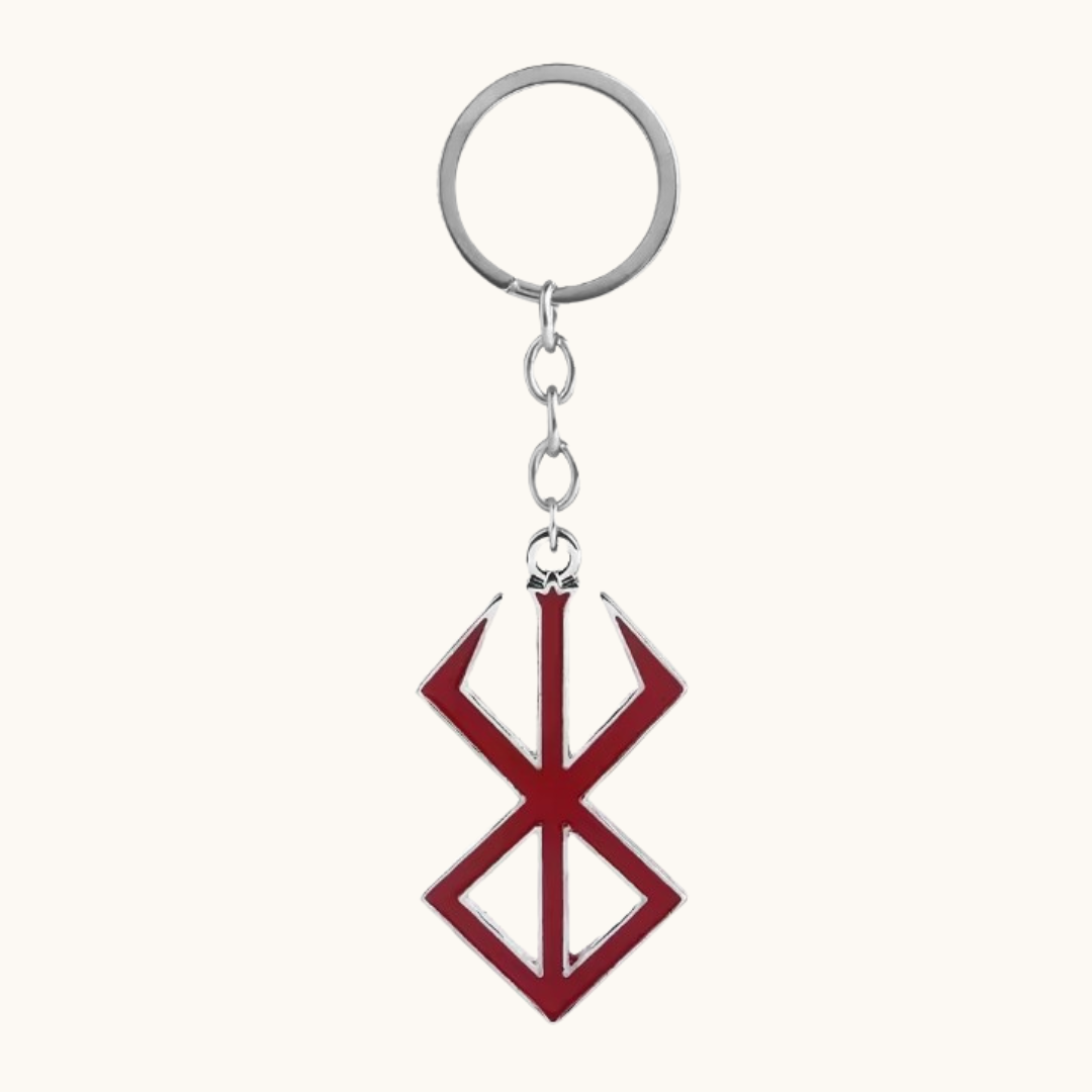 Berserk Seal Of Sacrifice Keychain - Key Chain red enamel keychain iconic symbol