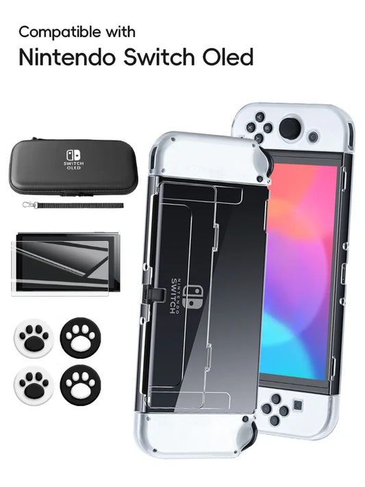 Carrying Case Storage Bag for Nintendo Switch OLED Travel Protective Case Hard Shell Cover Portable Pouch Switch Accessories