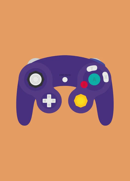 Retro Video Game Controllers Poster Handheld Game Console Gamepad Canvas Painting Wall Print Picture for Living Room Home Decor