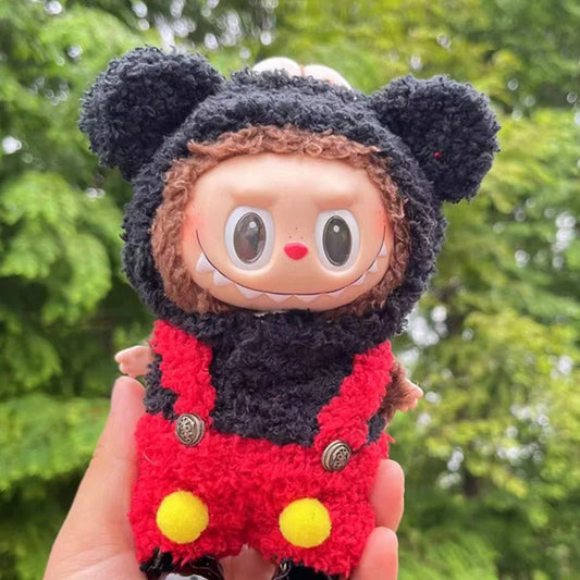 17cm Cute Mini Plush Doll'S Clothes Outfit Accessories For Korea Kpop Exo Labubu Idol Dolls Tops And Pants Clothing Diy Kid Gift