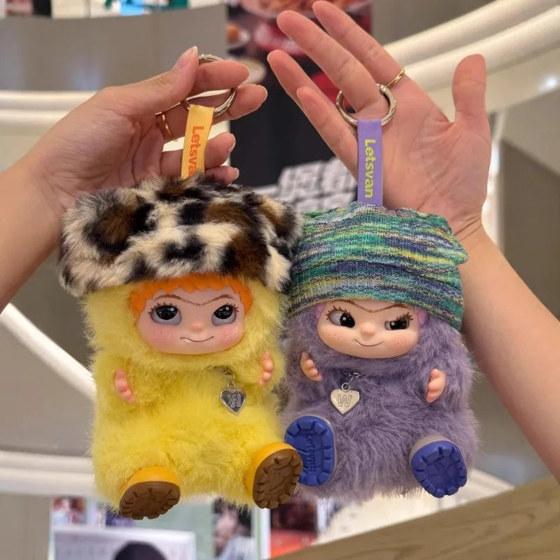 Genuine Wakuku Fuzzy Trendy Fun Party Series Blind Box Toy Vinyl Face Pendant Action Figure Mystery Box Give Child Surprise Gift
