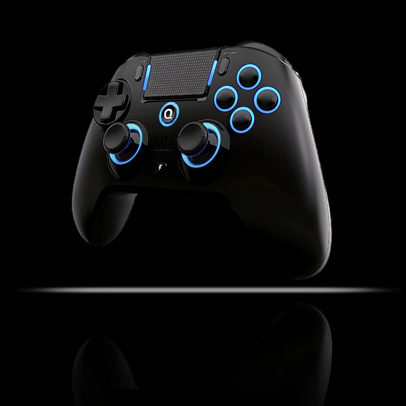 Original QRD Spark N5 Wireless Controller for PS5 PS4 PS3 IOS Android PC Hall 8-color LED lights Vibration effect PS5 Gamepad