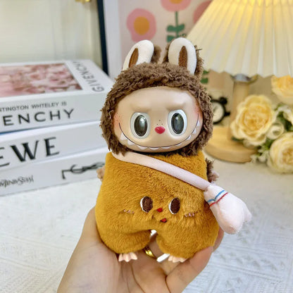 17cm Cute Mini Plush Doll'S Clothes Outfit Accessories For Korea Kpop Exo Labubu Idol Dolls Tops And Pants Clothing Diy Kid Gift
